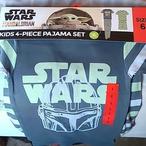 NEW Star Wars Kids 4-Piece Pajama Set, Size 6